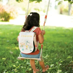 Enfant L'oiseau bateau Sac à dos La fille et la grenouille (personnalisable)