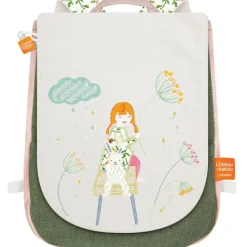 Enfant L'oiseau bateau Sac à dos La fille et le lapin (personnalisable)
