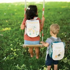 Enfant L'oiseau bateau Sac à dos Le garçon et l'écureuil (personnalisable)