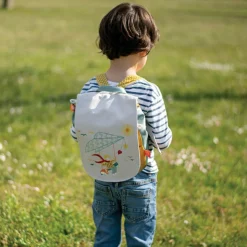 Enfant L'oiseau bateau Sac à dos Le garçon et le deltaplane (personnalisable)