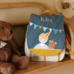 L'oiseau bateau Sac à dos Les copains d'abord Ours (personnalisable)