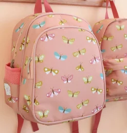 Enfant A Little Lovely Company Sac à dos Papillons avec poche isotherme