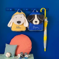 Moulin Roty Sac à dos Pilou jaune Puce et Pilou (personnalisable)