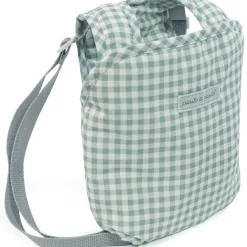 New Sac à dos porte bébé pour poupée Tom Vichy vert Accessoires Poupée