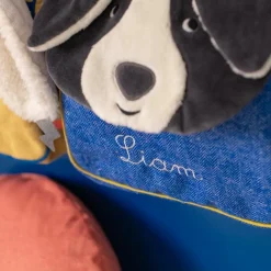 Moulin Roty Sac à dos Puce bleu Puce et Pilou (personnalisable)