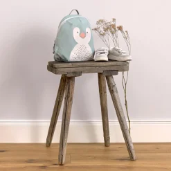 Lässig Sac à dos Tiny About Friends Pingouin bleu clair