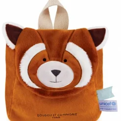 Doudou et Compagnie Sac à dos UNICEF Panda Roux