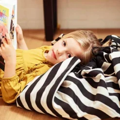 Play&Go Sac à jouets 2 en 1 Noomad Original Stripes Black