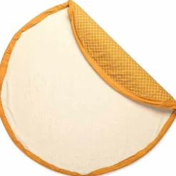 Play&Go Sac à jouets 2 en 1 Noomad Original Organic Grid Mustard