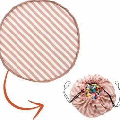 Play&Go Sac à jouets 2 en 1 Noomad Original Stripes Pink