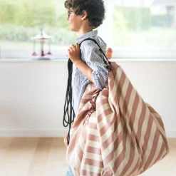 Play&Go Sac à jouets 2 en 1 Noomad Original Stripes Pink