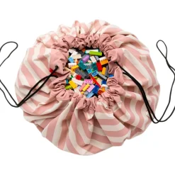 Play&Go Sac à jouets 2 en 1 Noomad Original Stripes Pink