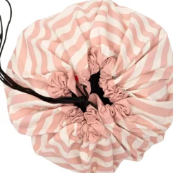 Play&Go Sac à jouets 2 en 1 Noomad Original Stripes Pink
