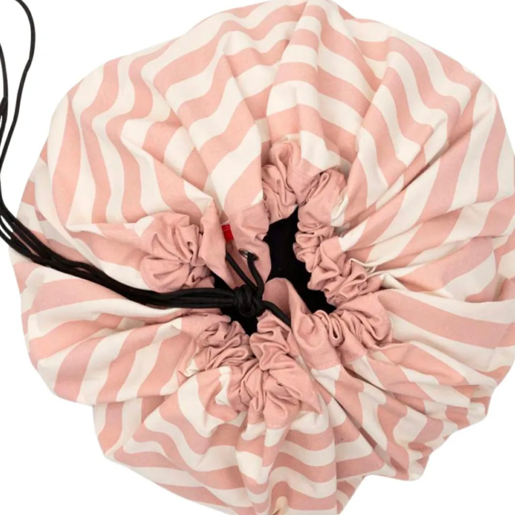 Play&Go Sac à jouets 2 en 1 Noomad Original Stripes Pink
