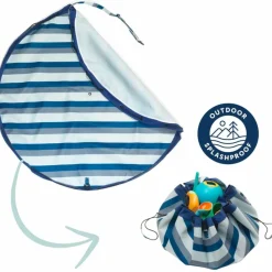 Play&Go Sac à jouets 2 en 1 Noomad Outdoor Blue-Green Stripes
