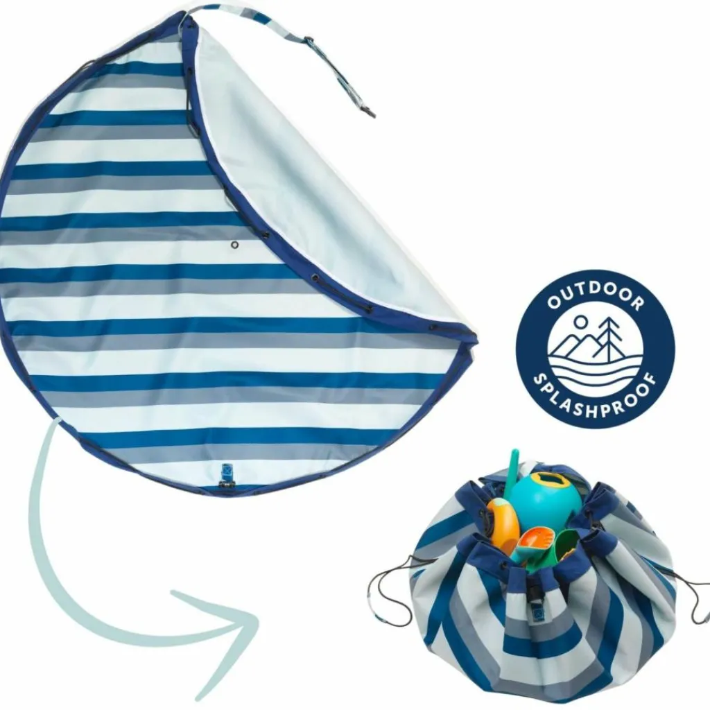 Play&Go Sac à jouets 2 en 1 Noomad Outdoor Blue-Green Stripes
