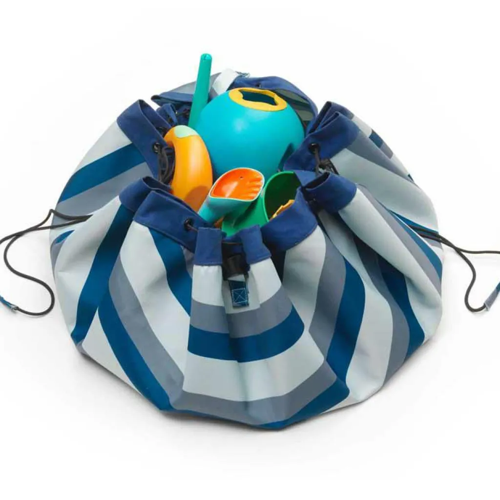 Play&Go Sac à jouets 2 en 1 Noomad Outdoor Blue-Green Stripes
