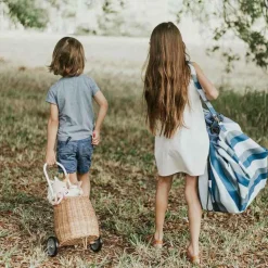 Play&Go Sac à jouets 2 en 1 Noomad Outdoor Blue-Green Stripes