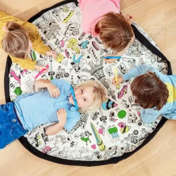 Best Sac à jouets 2 en 1 réversible Noomad Original Color my bag OMY Paris Sac À Jouets