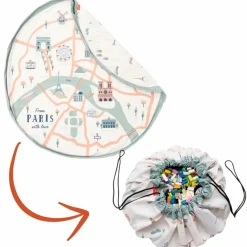 Play&Go Sac à jouets 2 en 1 réversible Noomad Original Paris Map