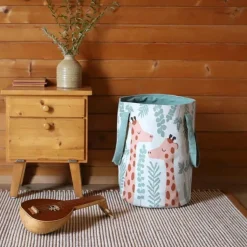 Clearance Sac à jouets girafe Nisü (30 x 40 cm) Panier De Rangement