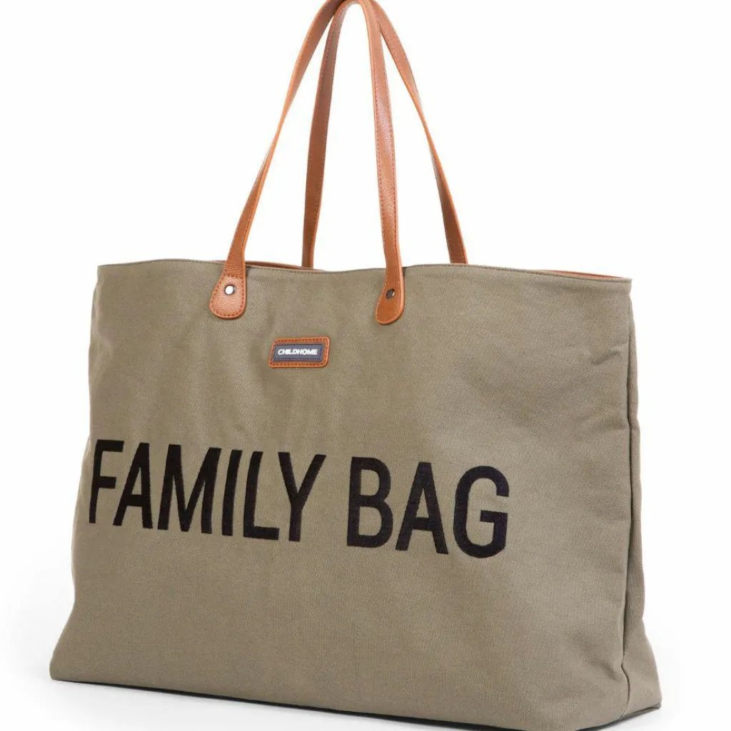 Sac à langer à anses Family bag toile kaki Sac À Langer À Anses