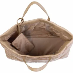 Childhome Sac à langer à anses Family bag matelassé beige