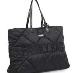 Sale Sac à langer à anses Family bag matelassé noir Sac À Langer À Anses