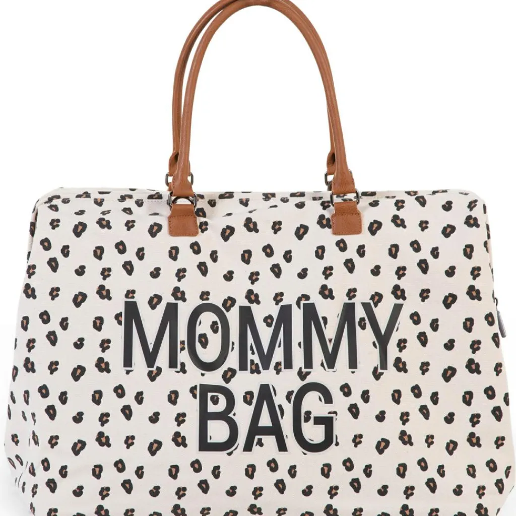 Discount Sac à langer à anses Mommy bag large Canvas leopard Sac À Langer À Anses