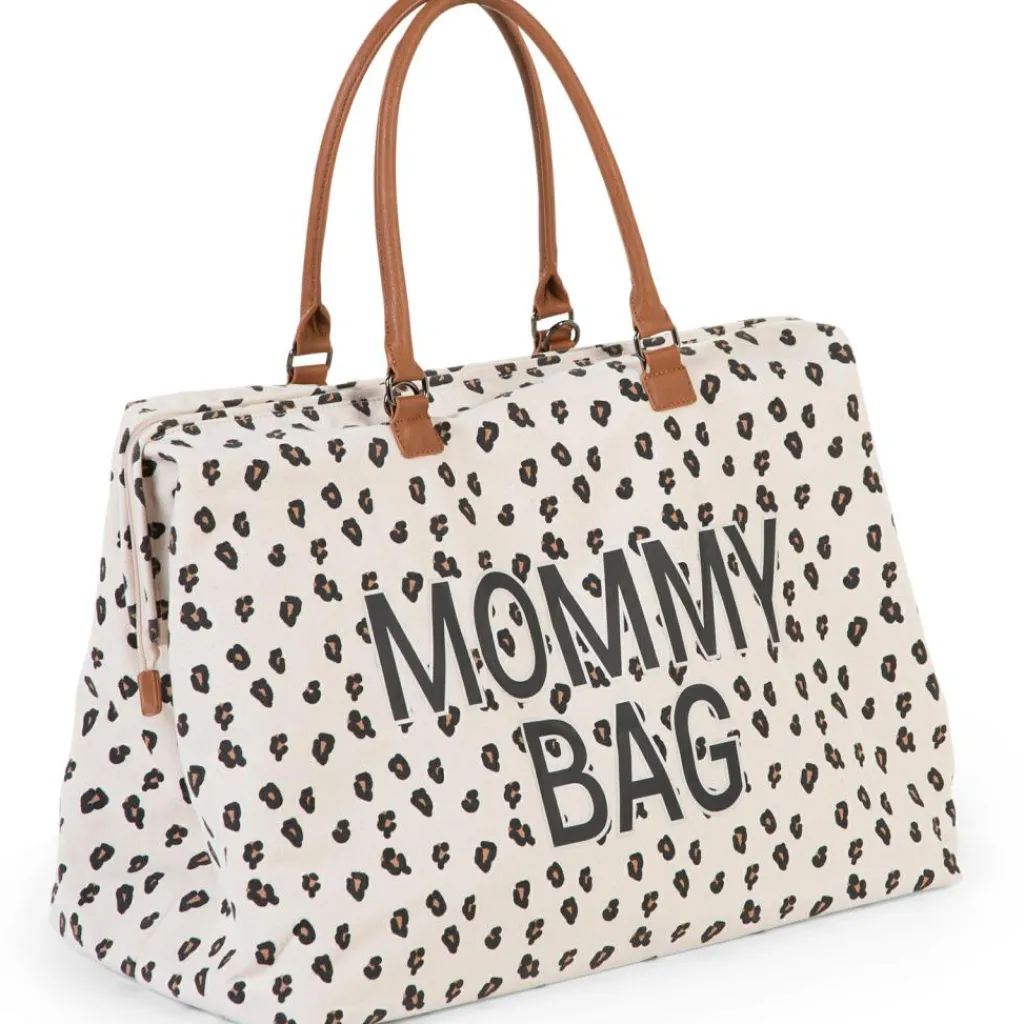 Discount Sac à langer à anses Mommy bag large Canvas leopard Sac À Langer À Anses