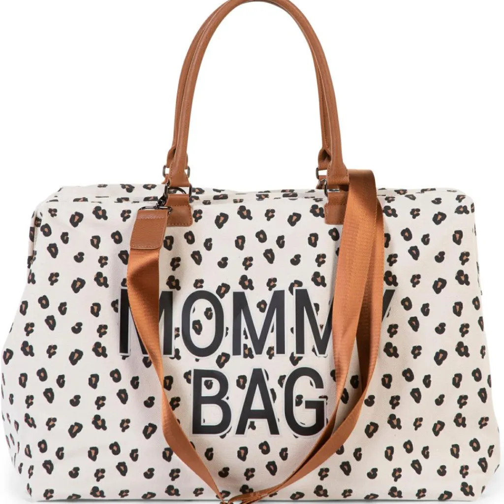 Discount Sac à langer à anses Mommy bag large Canvas leopard Sac À Langer À Anses