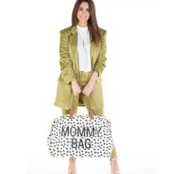 Discount Sac à langer à anses Mommy bag large Canvas leopard Sac À Langer À Anses