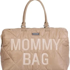 Discount Sac à langer à anses Mommy bag matelassé beige Sac À Langer À Anses