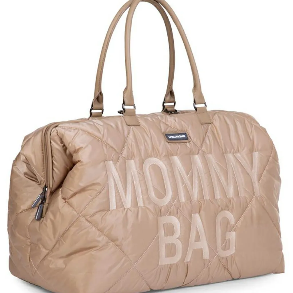 Discount Sac à langer à anses Mommy bag matelassé beige Sac À Langer À Anses