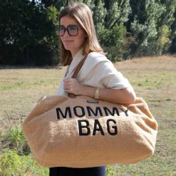Childhome Sac à langer à anses Mommy bag large Teddy beige