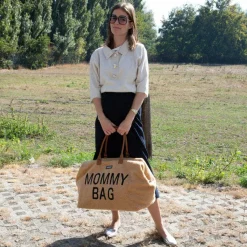 Childhome Sac à langer à anses Mommy bag large Teddy beige