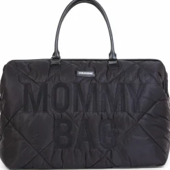 Childhome Sac à langer à anses Mommy bag matelassé noir