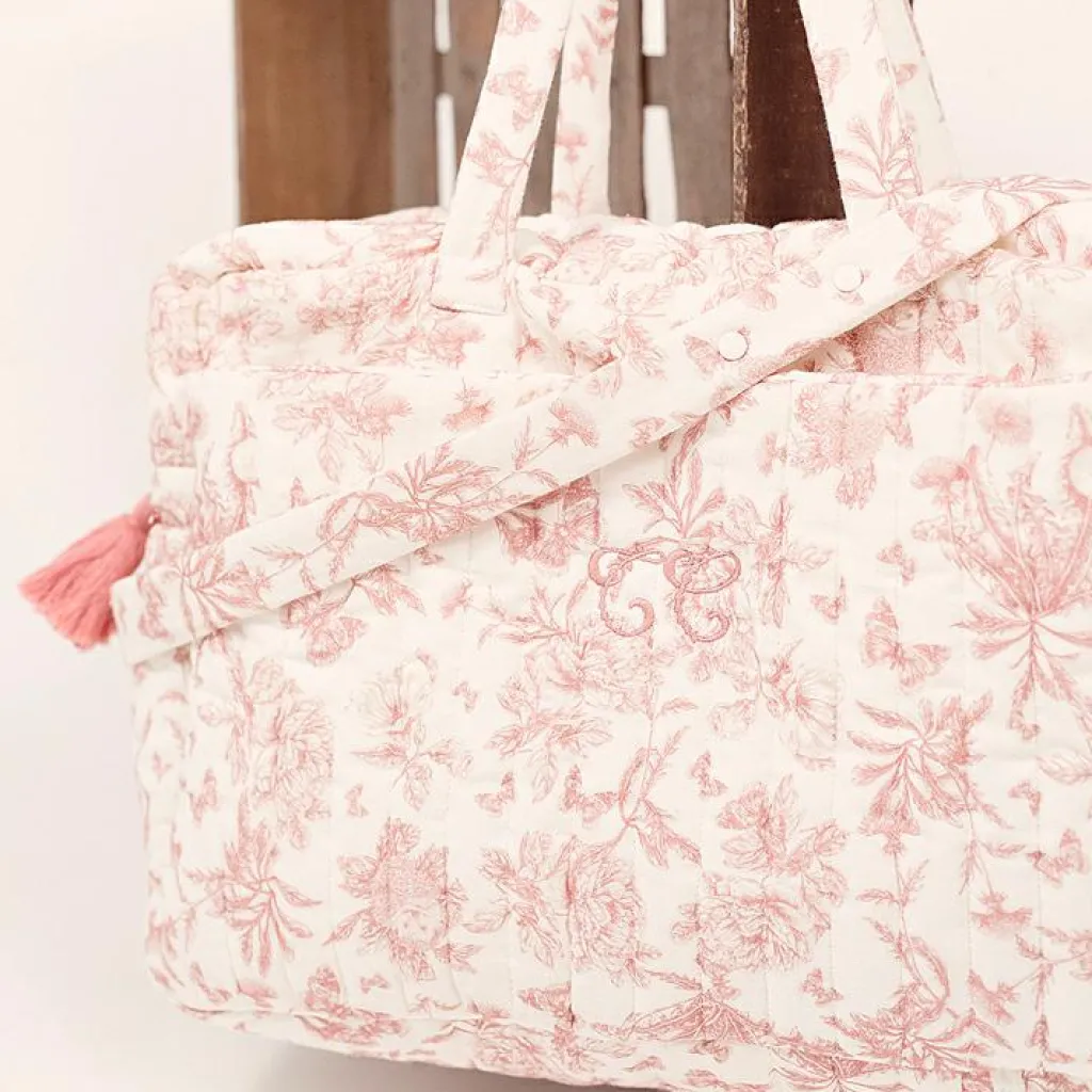 Tartine et Chocolat Sac à langer à anses Toile de Jouy