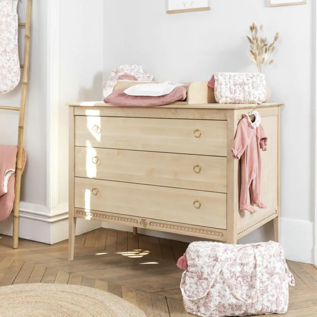 Tartine et Chocolat Sac à langer à anses Toile de Jouy