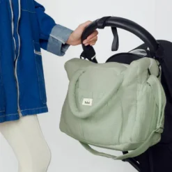 Sac à langer à anses vert amande Sac À Langer À Anses