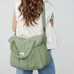 Sac à langer à anses vert amande Sac À Langer À Anses