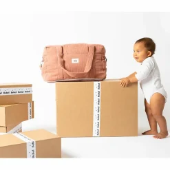 Sac à langer bandoulière 24-48 h terracotta Sac À Langer À Anses