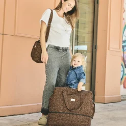 BEBEL Sac à langer bandoulière 24/48h Léopard noir