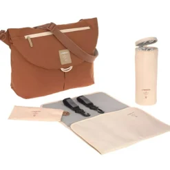 Lässig Sac à langer bandoulière Manu terracotta Green Label