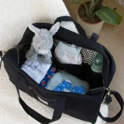 New Sac à langer Basile Noir Sac À Langer À Anses