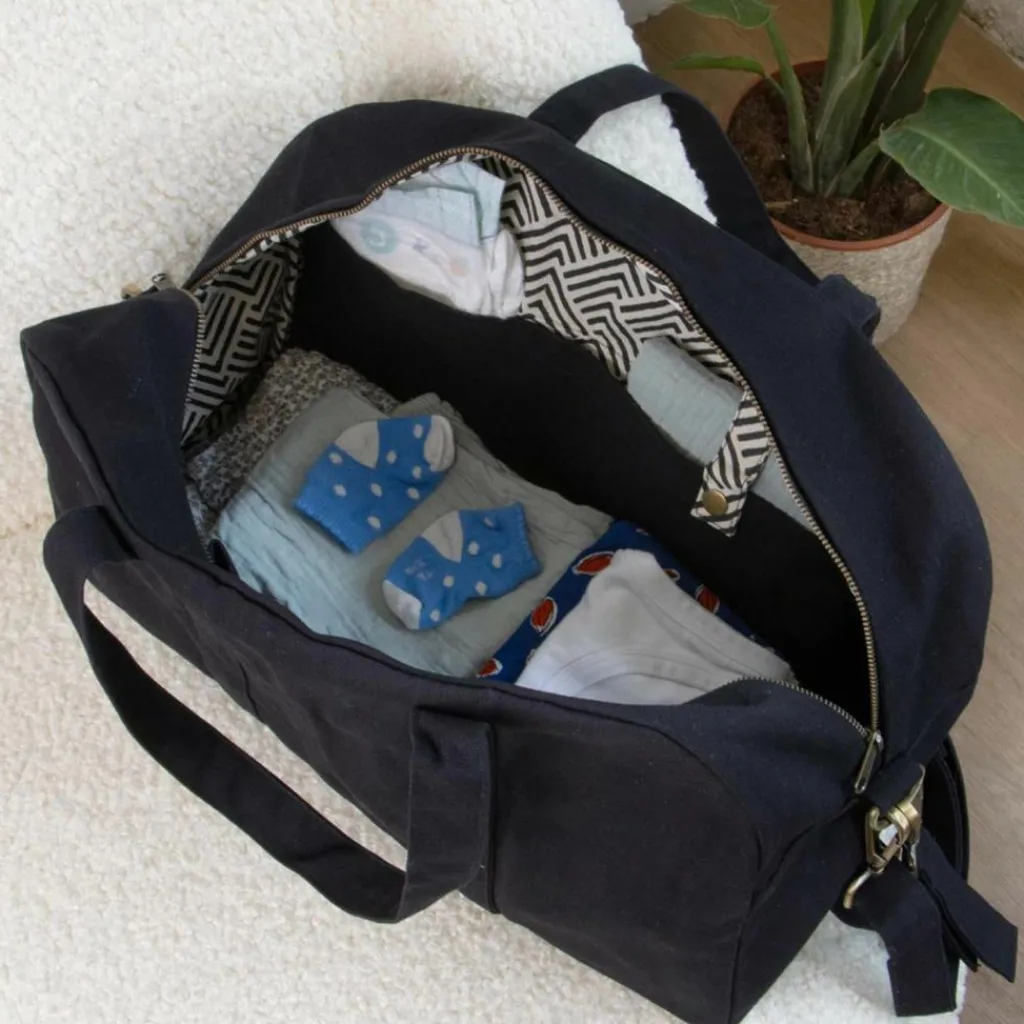 New Sac à langer Basile Noir Sac À Langer À Anses