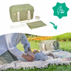 Badabulle Sac à langer Bowling Olive