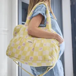 New Sac à langer Comme un bonbon Romy damier jaune Sac À Langer À Anses