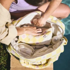 New Sac à langer Comme un bonbon Romy damier jaune Sac À Langer À Anses