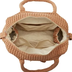 BB & Co Sac à langer en coton gaufré Cassonade